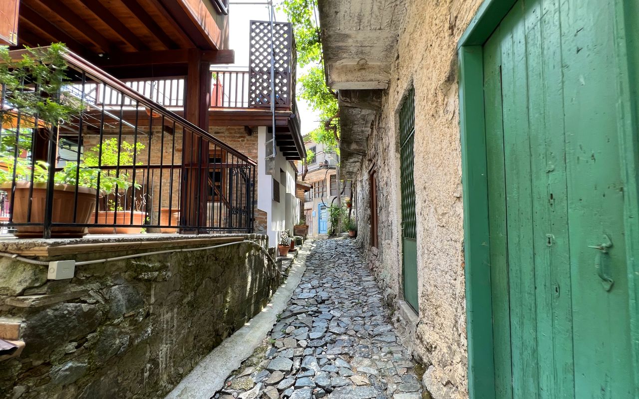 Traditional Alley in Alona Village Cyprus