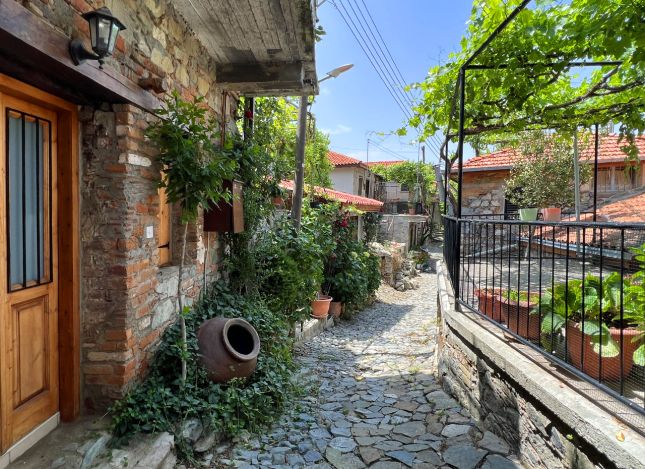 Traditional Alley in Alona Village Cyprus